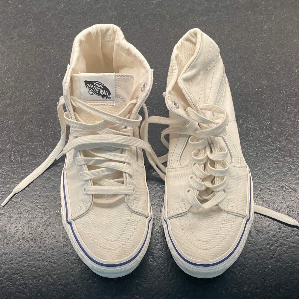 Vans Off-White Canvas Sneakers